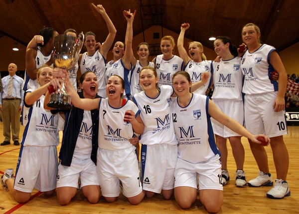 Team Montenotte Hotel Cork celebrate their win over UL