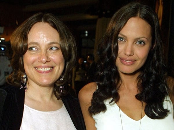 Jolie - pictured with her mother