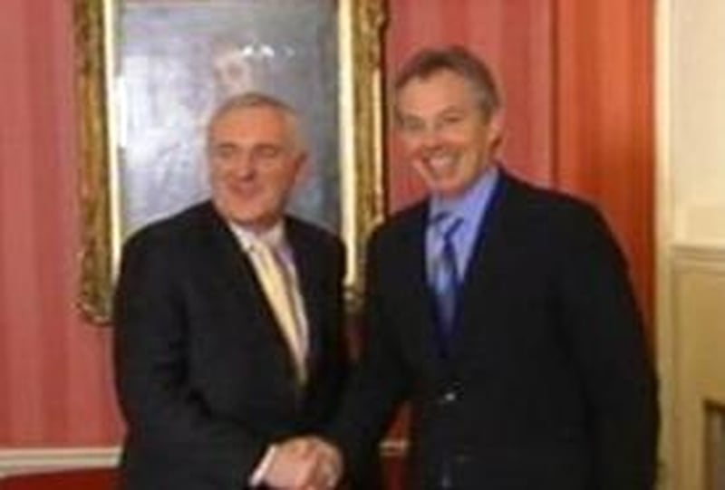 Ahern and Blair - NI election date set