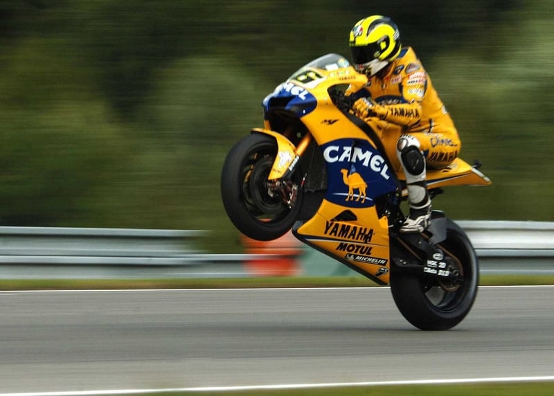 Despite starting on the front row, Valentno Rossi could only finish tenth