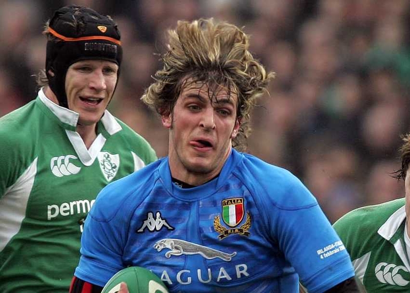 Mauro Bergamasco scored a try for Italy today but it wasn't enough to avoid defeat