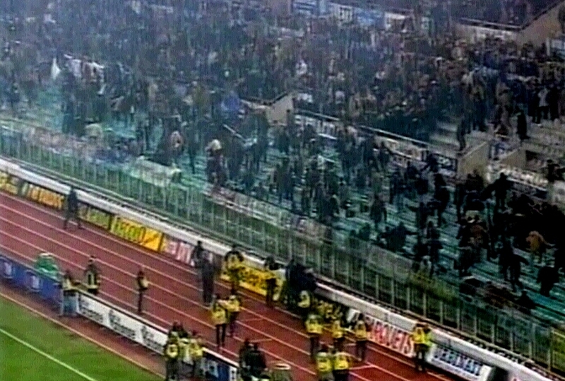 Catania - Riot started in stadium