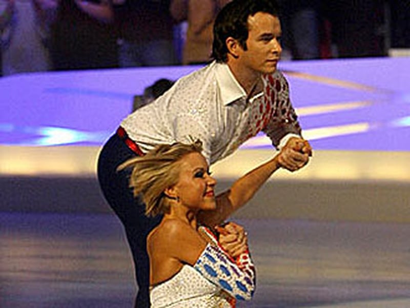 Gately with skating partner Kristina Lenko