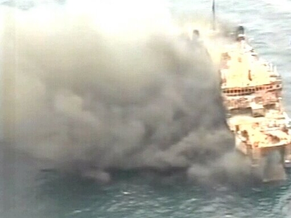 Indonesia - Fire on passenger ferry