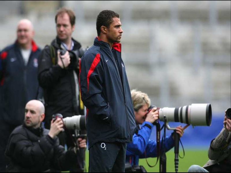 Jason Robinson at England training today