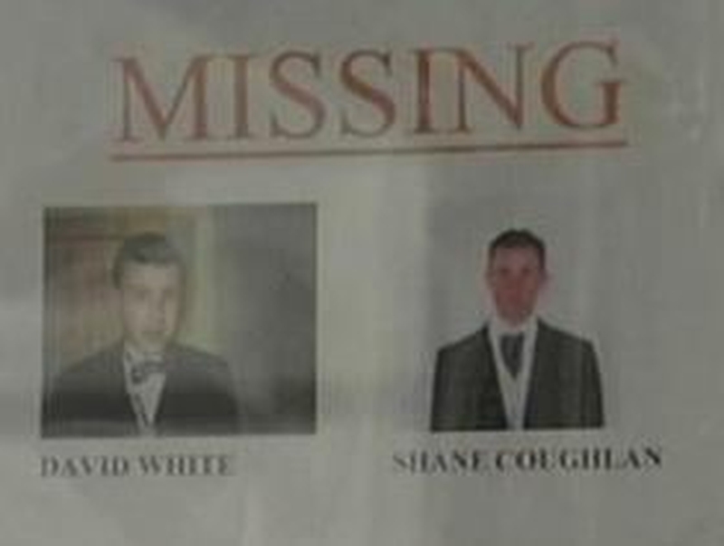 Missing men - Search called off for night