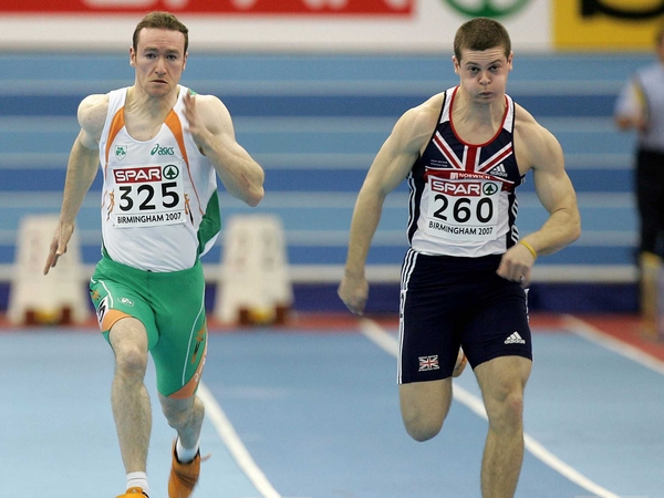 Paul Hession, seen here breaking the national record in his heat, came seventh in the final