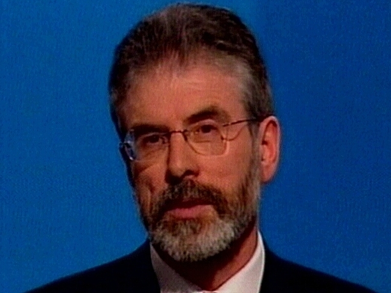 Gerry Adams - Poll indicates rise in party support