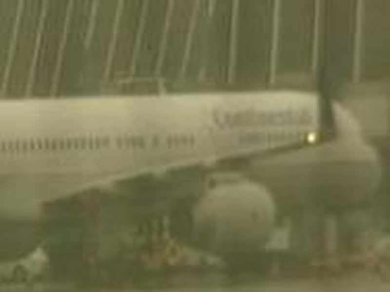 Continental aircraft - Scene at Dublin Airport