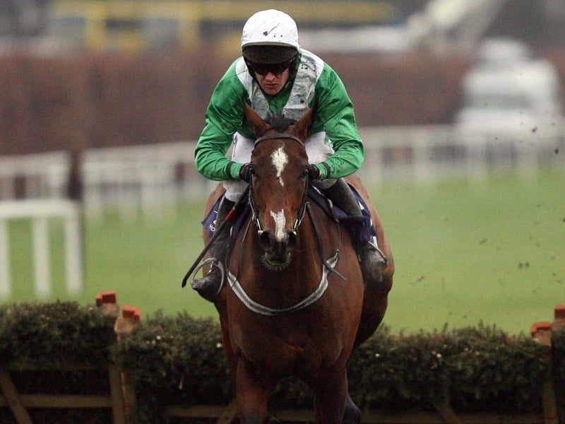 Barry Geraghty - seen here on Lounaous - is likely to ride Exotic Dancer next weekend