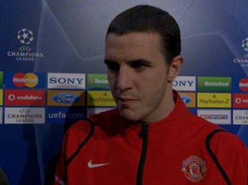 John O'Shea's late goal was not enough for Manchester United today