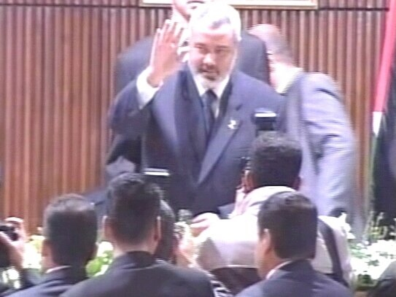 Ismail Haniyeh - Government sworn in