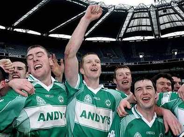 Henry Shefflin leads the Ballyhale Shamrocks celebrations