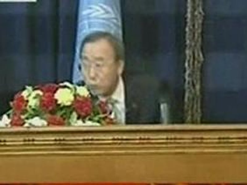 Ban Ki-moon - Baghdad blast at conference