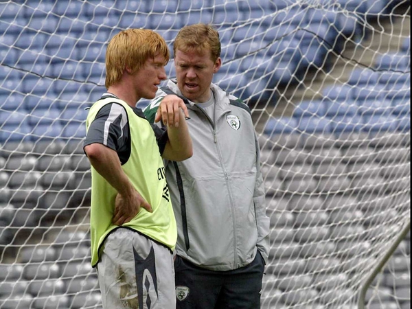 Steve Staunton (right) with Paul McShane: 'The boys are buzzing'
