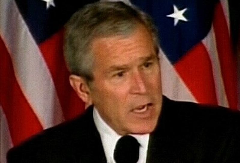 George W Bush - Pledge on Taliban