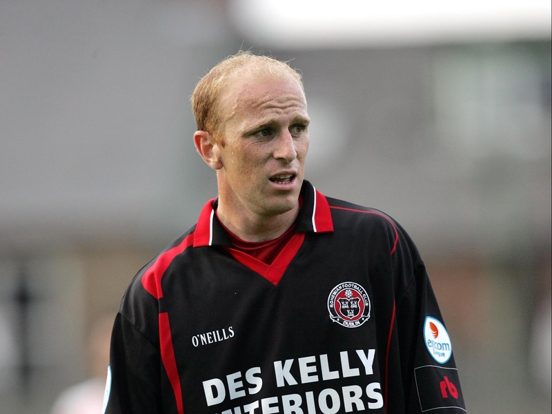 Thomas Heary was part of the Bohs defence that witheld Derry City tonight