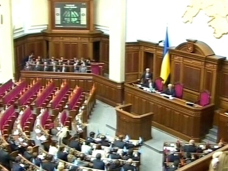 Ukraine parliament - Ruling coalition falls apart -