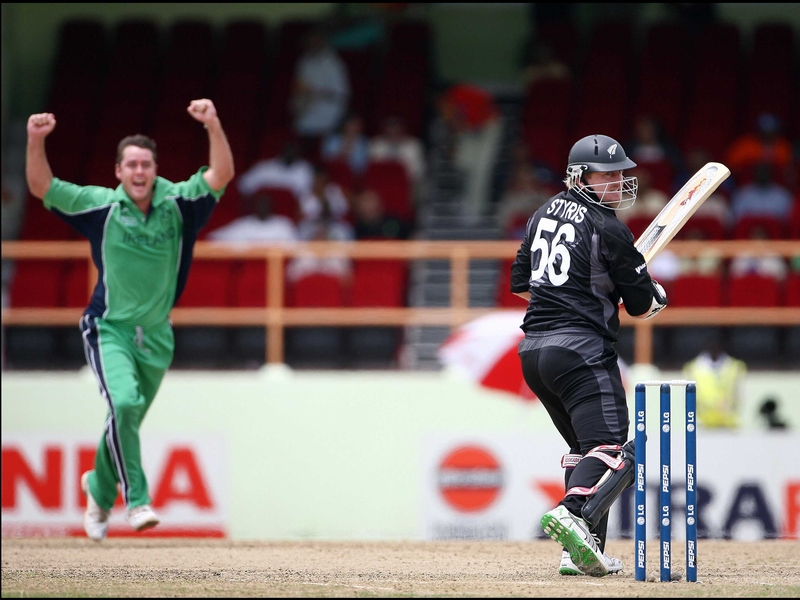 Ireland bowler Dave Langford-Smith misses this weekend's Friends Provident games due to a rib injury