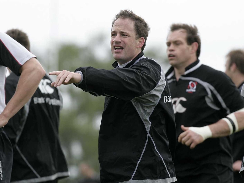 David Humphreys gives orders during training before picking up the injury