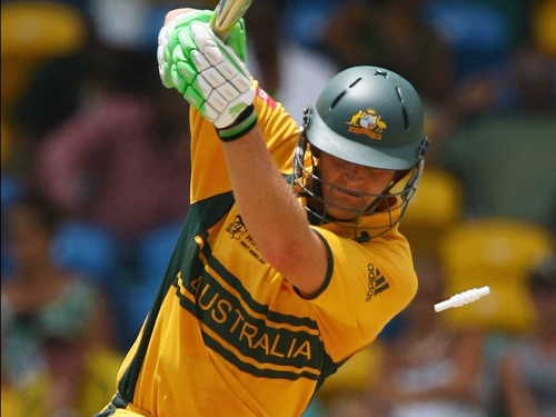 Adam Gilchrist knocked 25 for Australia