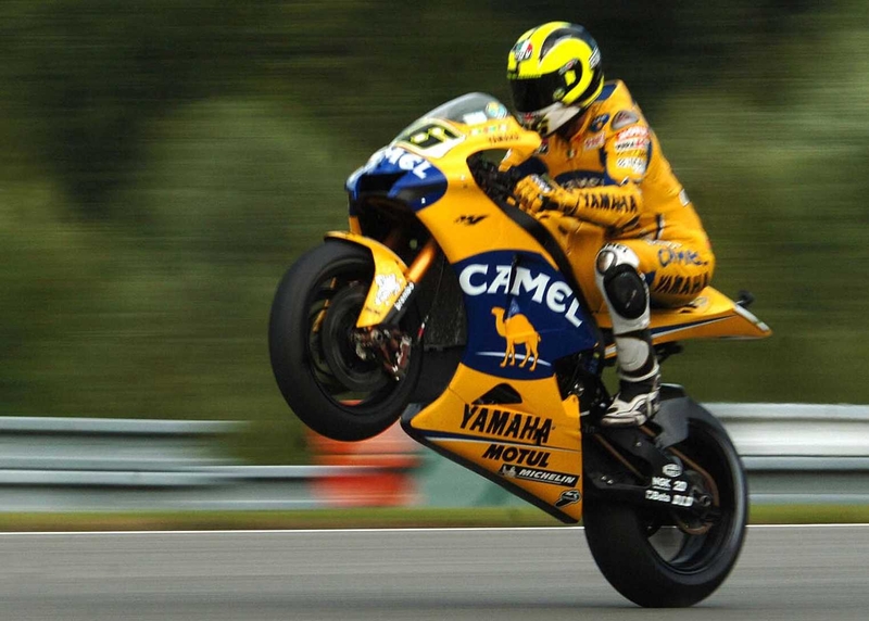 Valentino Rossi will start in pole position for the first time this season