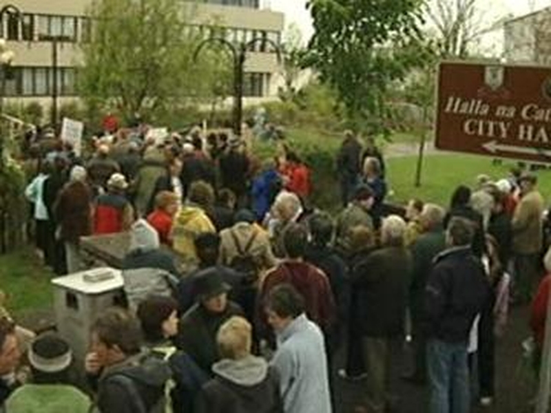 Galway - Protests yesterday