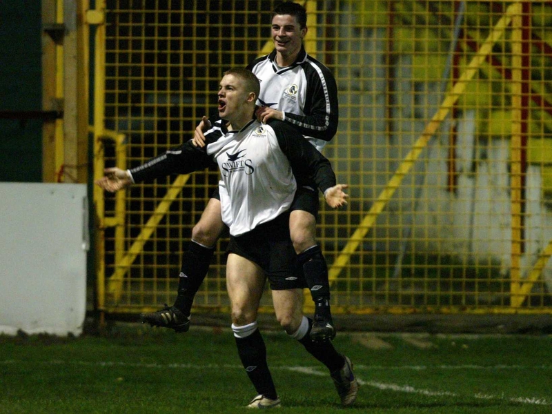Philip Gorman scored twice for Kildare County tonight at Station Road