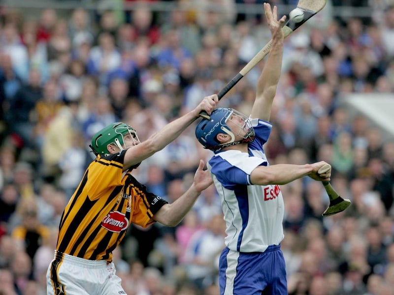 Henry Shefflin (pictured with Declan Prendergast) scored 12 points for Kilkenny but it wasn't enough