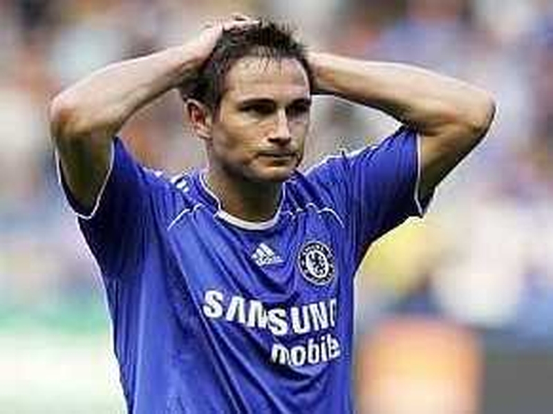 Frank Lampard will miss Chelsea's crucial tie with Manchester United