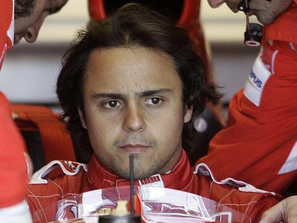Felipe Massa was struck by a piece of debris