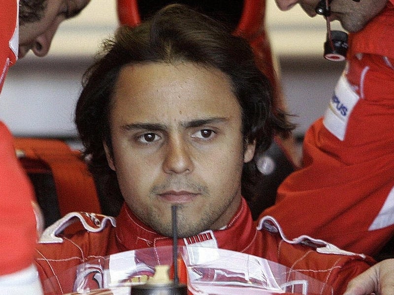 Felipe Massa was struck by a piece of debris