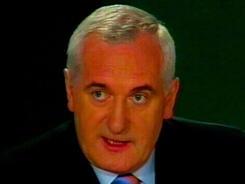 Bertie Ahern - Paddy Power paying out on him to be Taoiseach