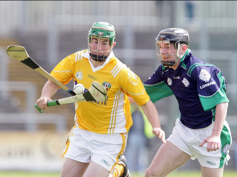 Eddie McCloskey of Antrim and Keith Kennedy of London