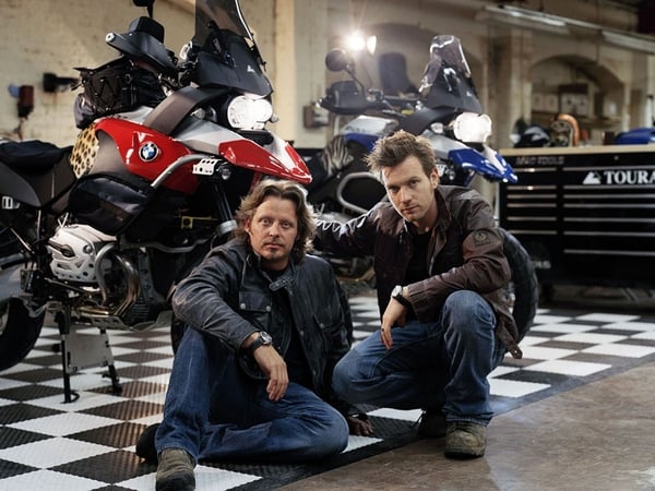 Boorman and McGregor – Began motorcycle journey to South Africa yesterday