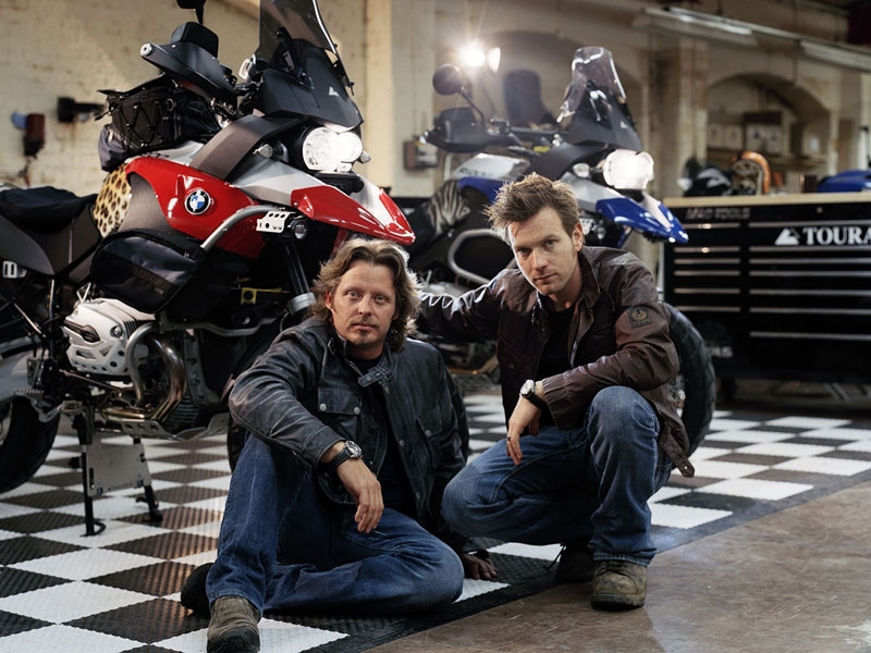 Boorman and McGregor – Began motorcycle journey to South Africa yesterday