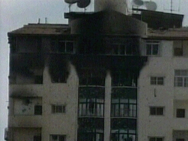 Gaza - Hamas headquarters hit