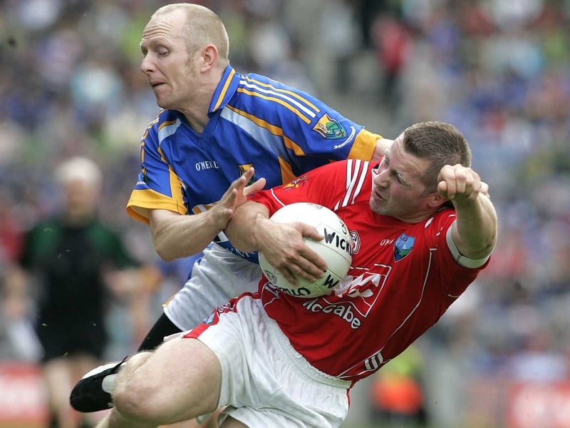 Wicklow's Tommy Gill tackles Louth's Alan Page