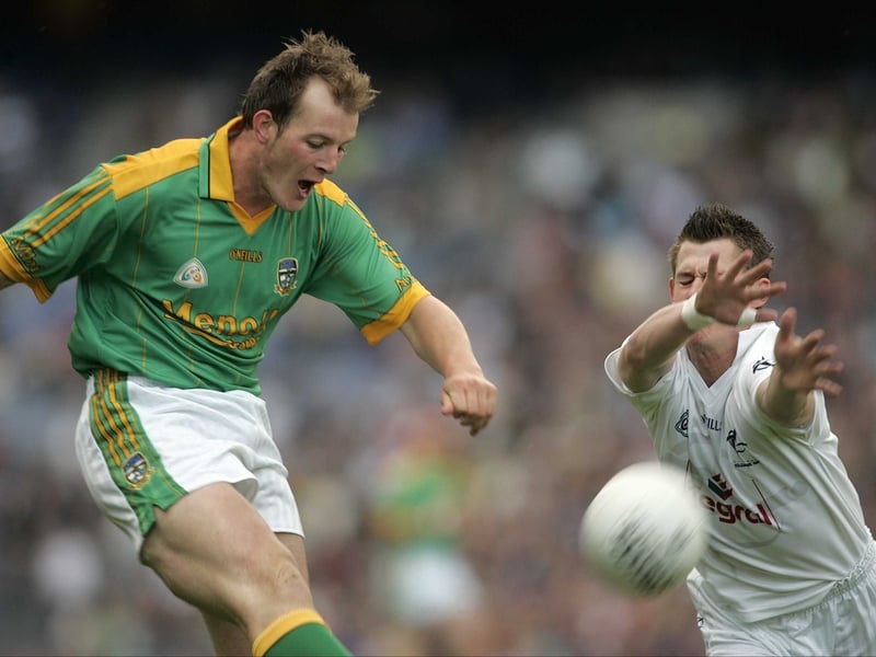 Meath's Joe Sheridan under pressure from Kildare's Emmet Bolton