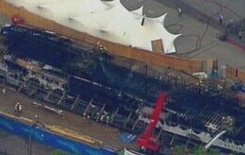 Cutty Sark - Fire destroyed vessel