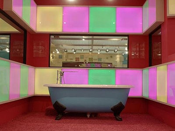 Big Brother house - The bath is now in the living room