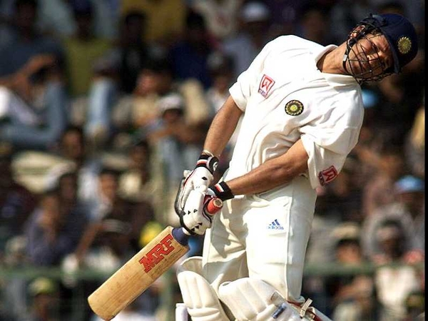 Sachin Tendulkar was caught out in bizarre fashion