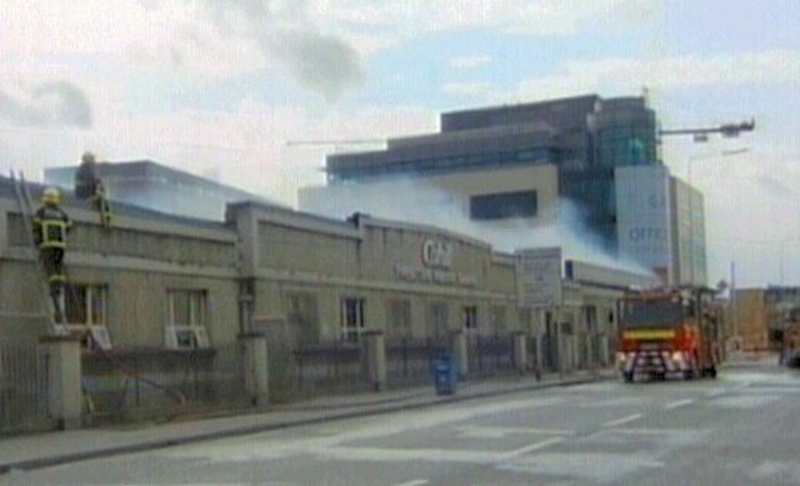 East Wall - Fire raged for over three hours