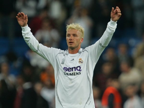 David Beckham finished his four-year career at Madrid with a La Liga winner's medal