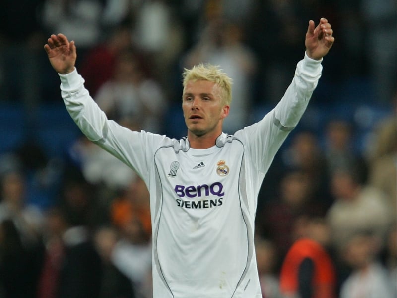 David Beckham finished his four-year career at Madrid with a La Liga winner's medal