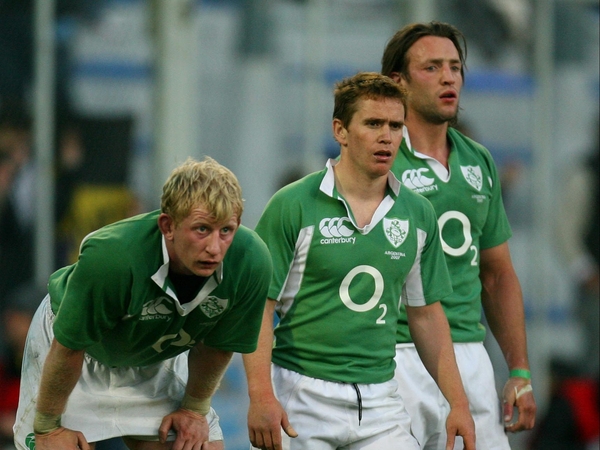 The trio of Leo Cullen, Eoin Reddan and Neil Best look dejected at the end of last night's game