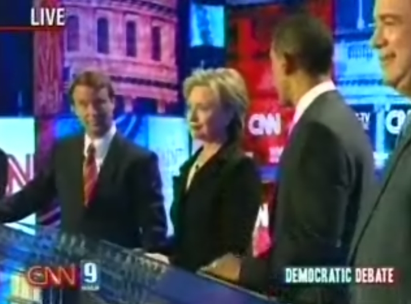 Edwards, Clinton, Obma - Participated in debate
