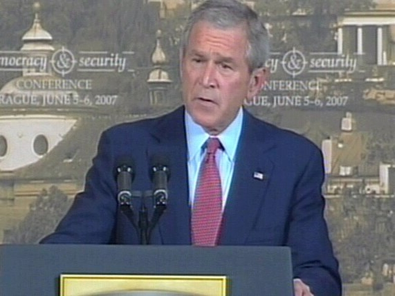 George W Bush - Moscow opposing missile defence plans
