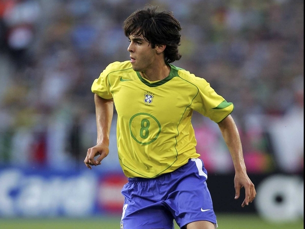 Kaka made an appearance in the second half as Brazil pushed for the win