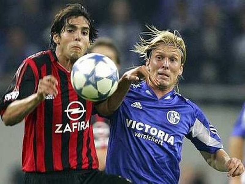 Christian Poulsen (r) has been banned for three internationals